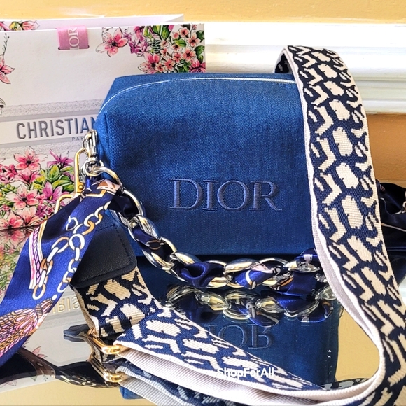 Dior Beauty Denim CB/ Shoulder Bag. NWOT. - Picture 1 of 12